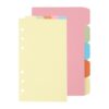 YOKIVE 2 Set/10 Pcs A6 Binder Dividers, Plastic Index Divider