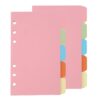 YOKIVE 2 Set/10 Pcs A6 Binder Dividers, Plastic Index Divider