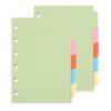 YOKIVE 2 Set/10 Pcs A7 Binder Dividers, Plastic Index Divider