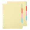 YOKIVE 2 Set/10 Pcs B5 Binder Dividers, Plastic Index Divider