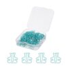 YOKIVE 50Pcs Bear Shaped Paper Clips, (25x25mm, Peacock Blue)