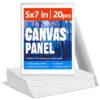 YONEVALON Small Canvas for Painting 5x7 inch, 20 Pack Mini Paint Canvases