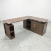 Yoobure L Shaped Electric Standing Desk - Fluted Computer Desk with Drawers