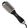 Yorje Hair Dryer Brush, One-Step Hot Air Styler for Smooth, Frizz-Free Blowouts & Bouncy Curls, Ionic Thermal Straightener & Curler with Oval Barrel, Less Heat Damage, for All Hair Types