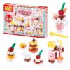 Yoshiritsu LaQ Sweet Collection Cafeteria | 360 Pieces | 12 Models | Age 5+ | Creative, Educational Construction Toy Block | Made in Japan