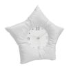 Yosoo Health Gear Star Shaped Wall Clock PU Leather Silent Decorative Clock