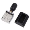 Yosoo Roller Date Stamp with Wooden Handle, 4-Digit Adjustable Roller