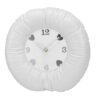 Yosoo Round Wall Clock 11.81in PU Leather, Battery Operated for Home
