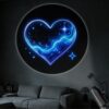 YOTQUULKI Portable Projector Lamp USB Powered Heart - Shaped Starry Sky Design for Romantic Atmosphere