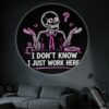 YOTQUULKI Portable Projector Lamp USB Powered Humorous Skeleton I Don’t Know I Just Work Here Office Art for Workplace Humor Expression