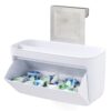 YouCopia DoorStash Dishwasher Pod Holder with Lid, Hanging Storage Container for Detergent, Speckled White (Pack of 6)