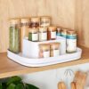YouCopia MagicTrack Spice Turntable, 2-Tier Rectangle Lazy Susan Organizer (Pack of 6)
