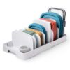 YouCopia StoraLid 40 Container Lid Organizer, Expandable Adjustable Holder, Expandable Premium (Pack of 6)