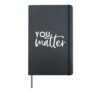 You Matter Teacher Shirt for kind people in school Hardcover Journal, Black