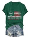 Your Country Needs You Comfortable Sports Shirt (Green XXL)