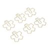 YOUTHINK 100 Pcs Gold Paper Clips Fancy Cute Paperclips with Strong Anti Rust Metal for Office School Home DIY