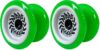 YoyoFactory Arrow Elite Beginner Yoyo Toy - Comes with Extra String & Pre Tied Finger Loop - Includes Bearings for Beginners to High Performance - Boys or Girls Ages 8+ Rayon Green (Pack of 2)