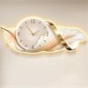 YQ WHJB Feather Shaped Wall Clock,3D Sculpture Decorative Wall Art