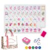 YQYHNB 4-Layer American Mahjong Tile Set, 160 Engraved American Mahjong Set
