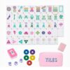YQYHNB American Mahjong Tile Set, 160 Engraved 4-Layer Mah Jongg Tiles