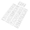 YSNOOWE Reusable Letter Stencils for Painting on Rock and Fabric, PVC Material, Wipe Clean Dual-Sided Practice Board, for Home and Travel Art Projects