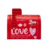 Ysyqkn Mailbox Mini Valentines Day Mailbox Toy Metal Cookie Tin Storage Container Decorative Treat Box Sturdy Iron Suitable for Kids Gifts Home Decor Classro, Red