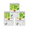 Yu-Be Facial Mask: Revitalizing Aloe Vera | Plant-Based Konjac Sheet Mask Soothes, Plumps, & Hydrates Face | Reduces Appearance of Scars, Dark Spots, & Wrinkles | Boosts Skin Elasticity - 3 sheets