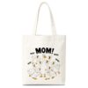 YUEXLL Mom Goose Canvas Tote Bag for Women, Large Capacity Shoulder Handbag
