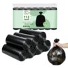YUFDA 4 Gallon Trash Bag, Black, 112 Count