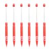 YUGSHNKFC 6Pcs Beadable Mechanical Pencil Set 0.5mm Drawing, Red