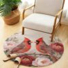 Yuiboo Furry Long Pile Round Rug 36in