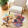 Yuiboo Fuzzy Round Area Rug 36in
