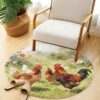Yuiboo Shag Round Rugs 36in