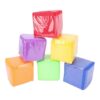 Yunseity Soft Foam Dice with Pockets, 6 Sided Clear Pockets for Classroom