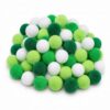 YUYUDEHM 200Pcs 1 Inch Mixed Green Pom Poms, Fuzzy Pompoms for DIY Projects