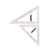 YWJLQH Geometry Math Set Drawing with Detachable Handle Large Number Set Demonstration Teaching Ruler Set for Classroom Black Board Learning Office, Two piece Set