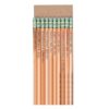 YWLUUOO 10 Piece Pencils with Erasers, Wood color
