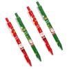 YWLUUOO 4Pcs Funny Gel Pen Christmas Writing Tool Refillable for Adult