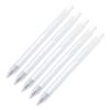 YWLUUOO 5PCS Retractable Gel Pen 0.5MM Tip Black Inks Dry, White