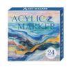 YWLUUOO Marker 12/24 / 36/48 Color Acrylic Paint Pen Brush Tip Marker for Painting on Paper Wood Glass Fabric Metal Stone ABS Art Markers