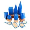 Zani Puff Wooden 3D Geometric Solids Montessori Toy Set