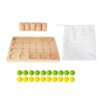 Zani Puff Wooden Math Toy for 3-6, Addition Subtraction Learning