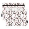 ZAZYXTJ Baseball Binder Pencil Pouchs 3 Ring with Zipper Clear Window