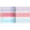 Zelphvt Cute Washi Tape, 3 Rolls Gingham Japanese Washi Tape PackingTape