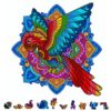 ZenChalet - Rainbow Parrot Wooden Puzzles 500 Piece - Colorful Animal Shaped Wood Cut Puzzles, Great Gift for Family or Friends - Unique Game Night Gift, Rompecabezas para Adultos
