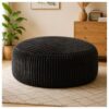Zentrava 6FT Black Bean Bag Chair, Oversized Memory Foam Lazy Sofa