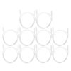 Zerodeko 10pcs LED Tube Extension Cable 39.4 Inches Double-Ended 2-pin Power Cord for Integrated LED Tube Lights with Sturdy Plastic Material, Supports Lighting Types, for Garage