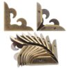 Zerodeko 10pcs Metal Book Corners Vintage Corner Protectors
