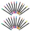 Zerodeko 12pcs Dual Tip Two Color round Water Based Markers for School