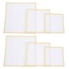 Zerodeko 6pcs 18 Mesh Needlepoint Canvas, 8/6/5 Inch Sizes, Square Shape